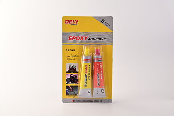 DEYI DY-E501 Hochfester, klarer Epoxid-AB-Kleber | Schnell aushärtender 5-Minuten-Klebstoff für Metall-, Kunststoff- und Keramikhersteller