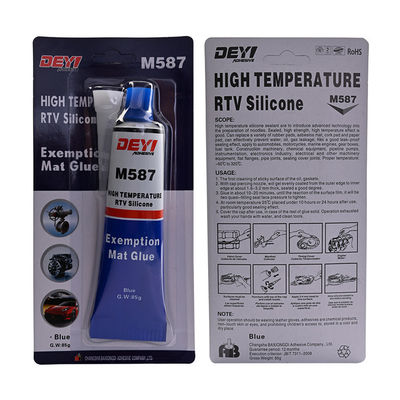 12 Monate Haltbarkeit 85g Hochtemperatur Blau RTV Siliziumdichtungsdichtung für Getriebe ISO9001