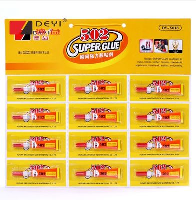 12 Stück 3g 502 Superklebstoff Industriefestklebstoff für verschiedene Oberflächen