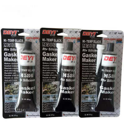 Industrieanwendungen 85g Schwarz Temp RTV Silicone Dichtungsmittel Klebeverbindung