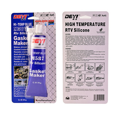 85 g RTV Silikonverschlussklebstoff für Rohrpack Säure Blau Versiegelungsmittel 12 Monate Haltbarkeit