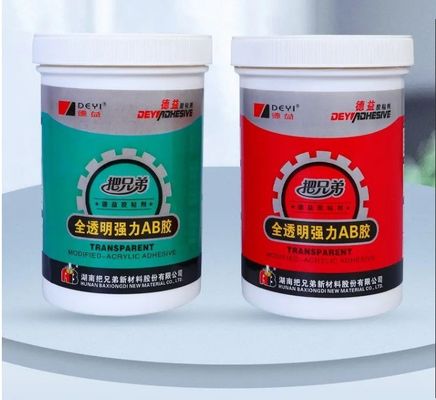 Acryl Hauptmaterial Kristallklar AB Klebstoff für eine starke Haftung an PVC