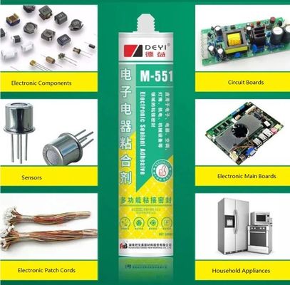 Schwarz und klares PVC-Elektronisches Dichtungsmittel Klebstoff