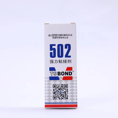 Lösungen für sofortige Haftung Clear 502 Super Glue ISO SGS ROHS MSDS zertifizierter Klebstoff