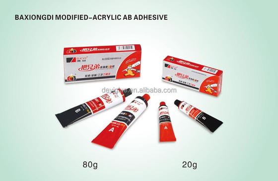DEYI Clasic modifizierter Acryl-AB-Klebstoff zum Verkleben von Metall und Kunststoffen mit 5 Minuten anfänglicher Aushärtung