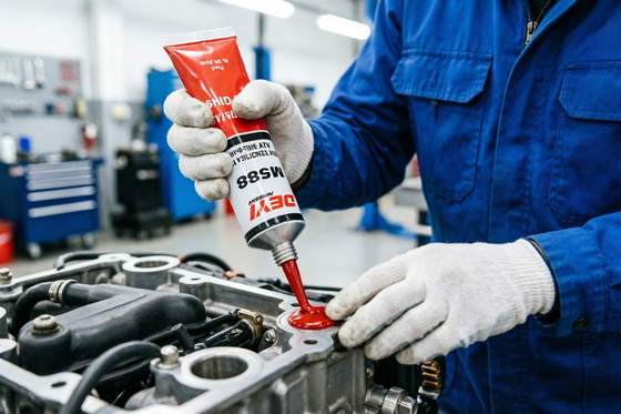 Industrielle Qualität M588 Hochtemperatur-neutrale RTV-Dichtungsdichtungsmaschine Rotdichtungsmittel für wirksame und langlebige Dichtungsanwendungen