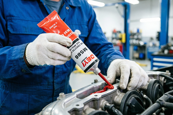 Industrielle Qualität M588 Hochtemperatur-neutrale RTV-Dichtungsdichtungsmaschine Rotdichtungsmittel für wirksame und langlebige Dichtungsanwendungen