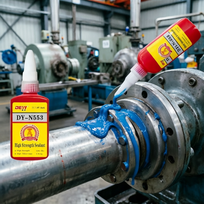 DEYI DY-N553 Professioneller anaerober Klebstoff – bindet Metall, widersteht Vibrationen, ideal für Feuerlösch- und Wasserversorgungsrohre