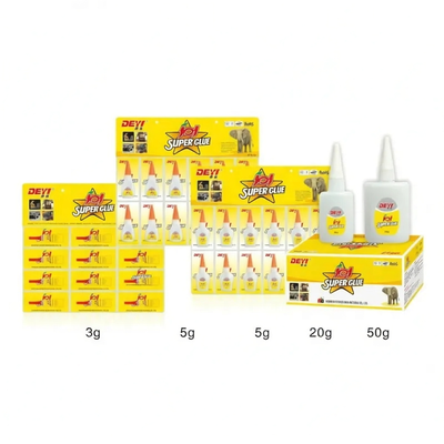 Rapid Cure 502 Super Glue mit 15 bis 20 Sekunden anfänglicher Heilung und 12 Monaten Haltbarkeit