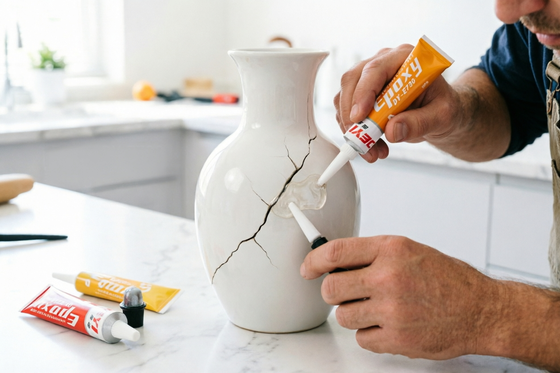 Zwei-Teile-Epoxy-Klebstoff. Hochfester AB-Kleber für Strukturverbindungen und Oberflächenreparatur.