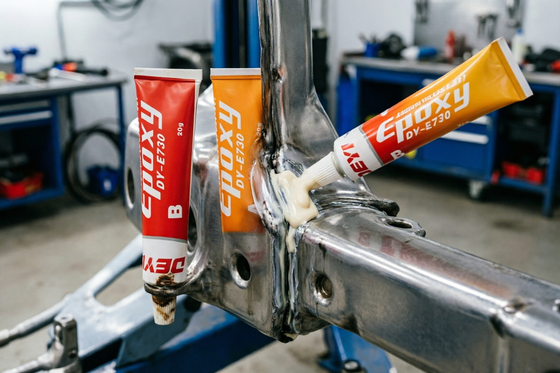 Zwei-Teile-Epoxy-Klebstoff. Hochfester AB-Kleber für Strukturverbindungen und Oberflächenreparatur.
