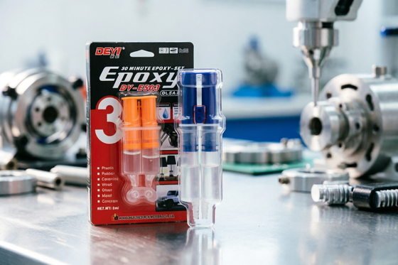 Nicht-toxisches Epoxy-AB-Kleber. Öko-freundliches Klebstoff mit außergewöhnlicher Bindfestigkeit und Öl-/Säure-/Alkali-Widerstandsfähigkeit.