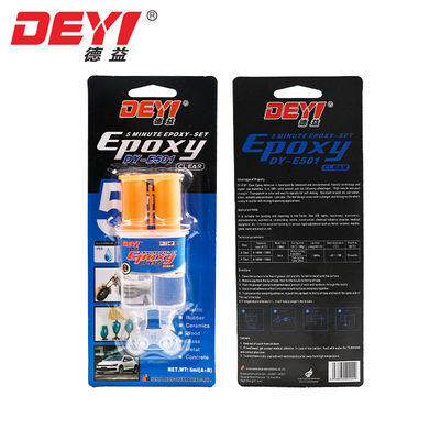 5-minütiger, schnell aushärtender, klarer, injizierbarer Epoxid-AB-Kleber, hochfester, wasserfester Harzklebstoff für die Reparatur von LED-Leuchten