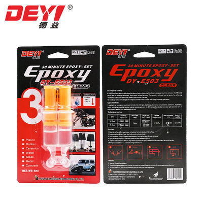 30-Min Fast Curing Professionelle transparente Epoxidharz-System hohe Festigkeit wasserdichtes Klebstoff für Tisch und Handwerk