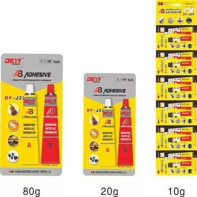 5 Min. schnell aushärtender modifizierter Acryl-AB-Kleber | Hochfester Konstruktionskleber
