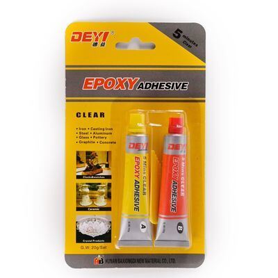Schnell aufsetzbar 5-Min klares Epoxy-AB-Kleber Hochfestigkeitsklebstoff 30-Min Schnelle Aushärtung für die industrielle Reparatur und Präzisionsmontage von Metallen